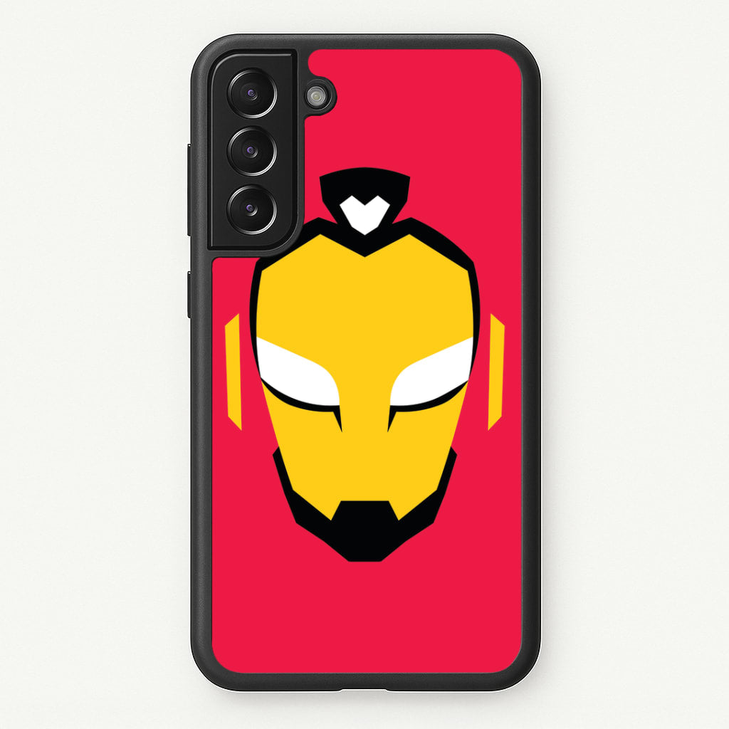 Metal Heart Hero Face Galaxy S21 Case