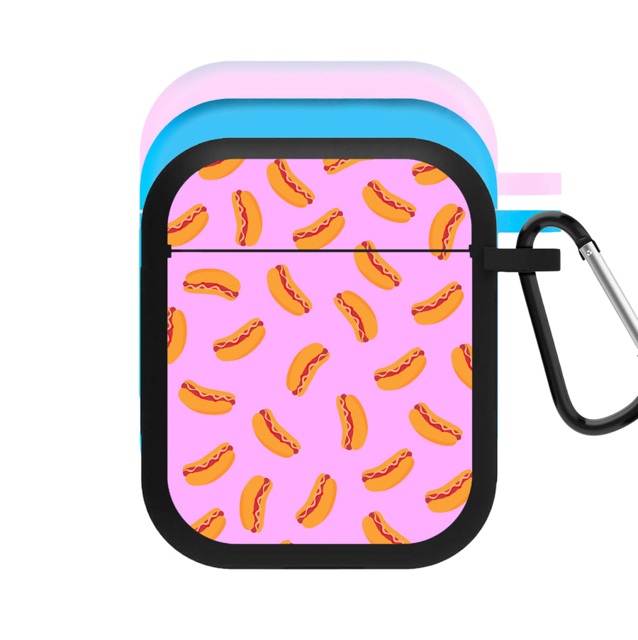 Hot Dogs - Fast Food Patterns AirPods Case
