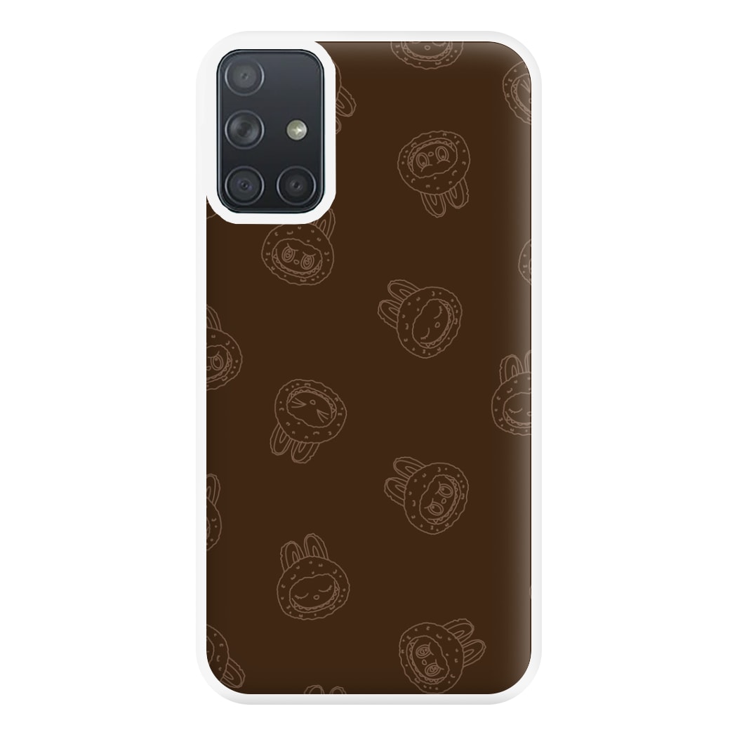 Monsters Outline Pattern I Galaxy A71 Case