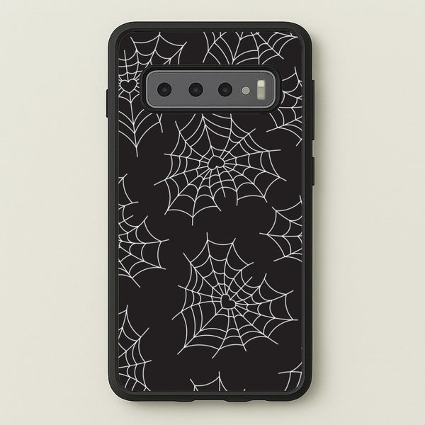 Spiderweb Hearts Pattern Galaxy S10 Plus Case