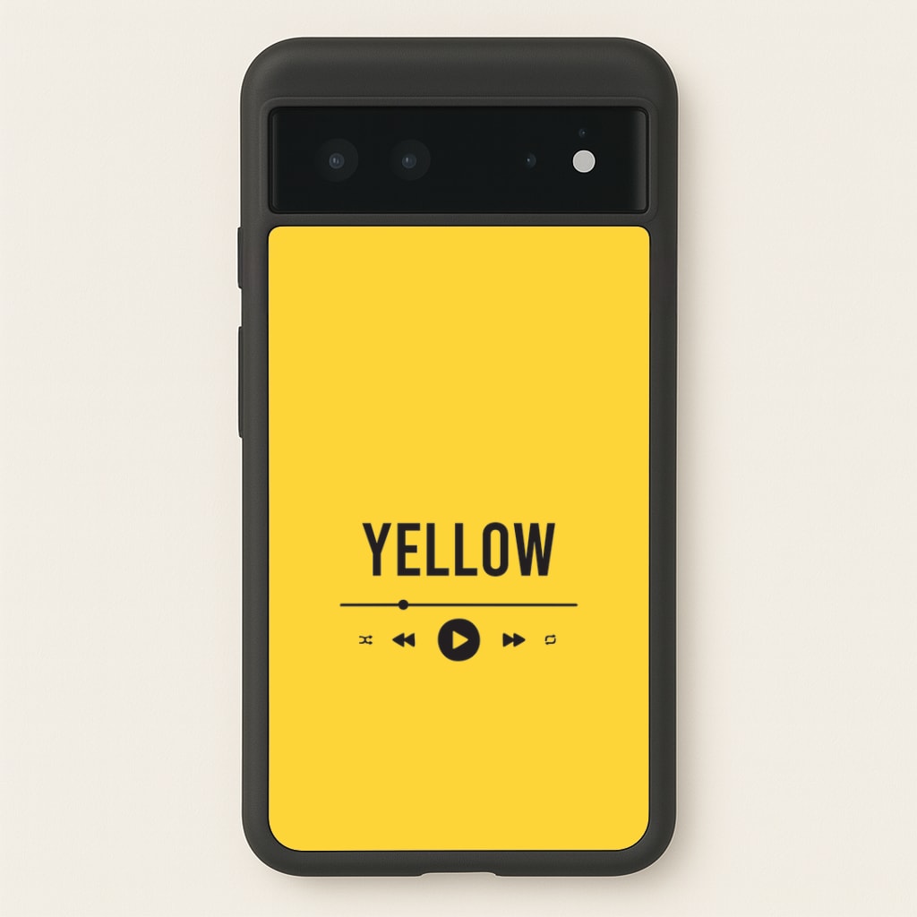 Yellow Music Player Google Pixel 6 Case