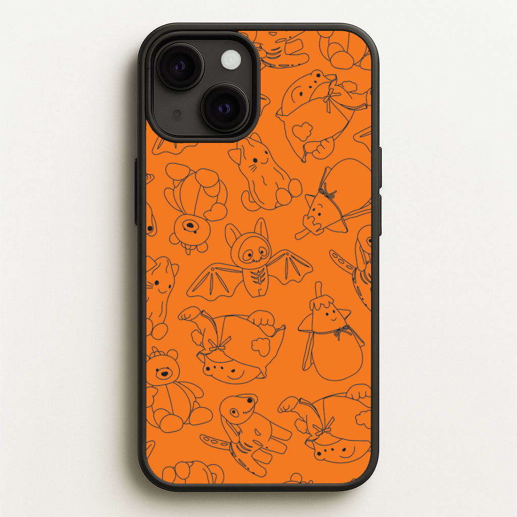 Halloween Plushies Pattern I - Halloween iPhone 13 Mini Case