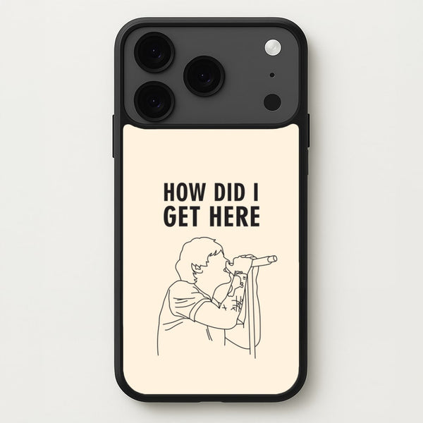 How Did I Get Here Outline iPhone 17 Pro Max Case