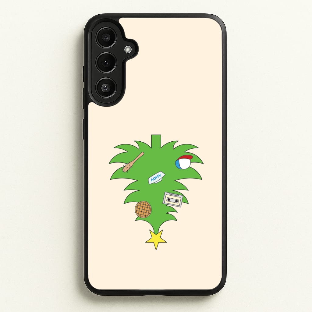 Upside Down Christmas Tree Galaxy A36 Case