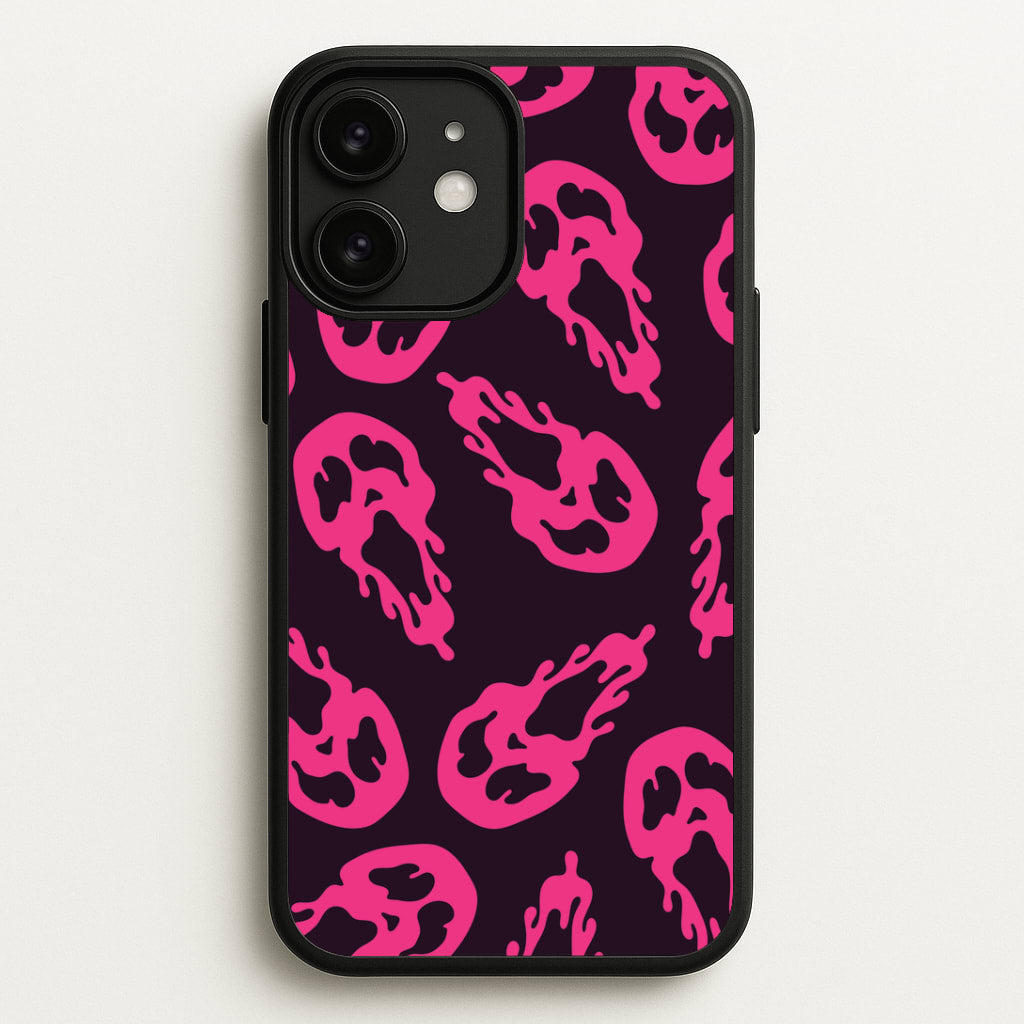 Trippy Ghost Face Pattern iPhone 11 Case