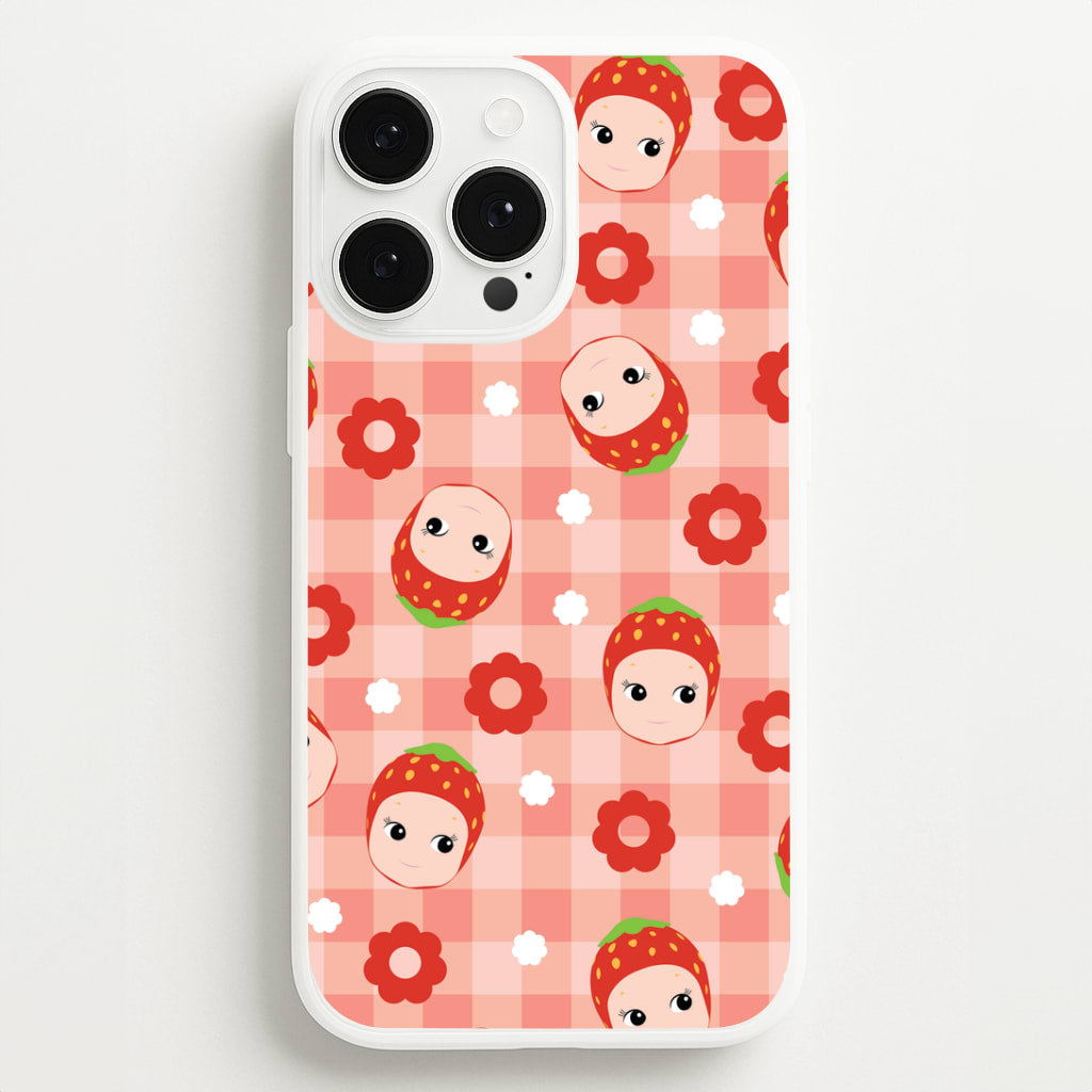 Strawberry Angel Pattern iPhone 13 Pro Case