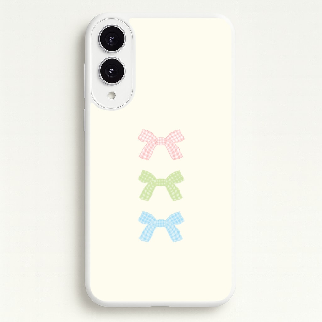 Gingham Tiered Ties Galaxy S25 Edge Case