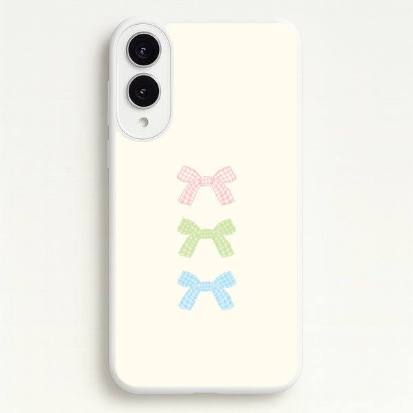 Gingham Tiered Ties Galaxy S25 Edge Case