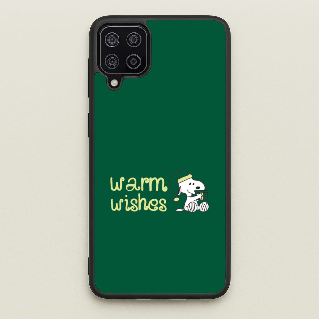 Cartoon Beagle Warm Wishes Galaxy A12 Case