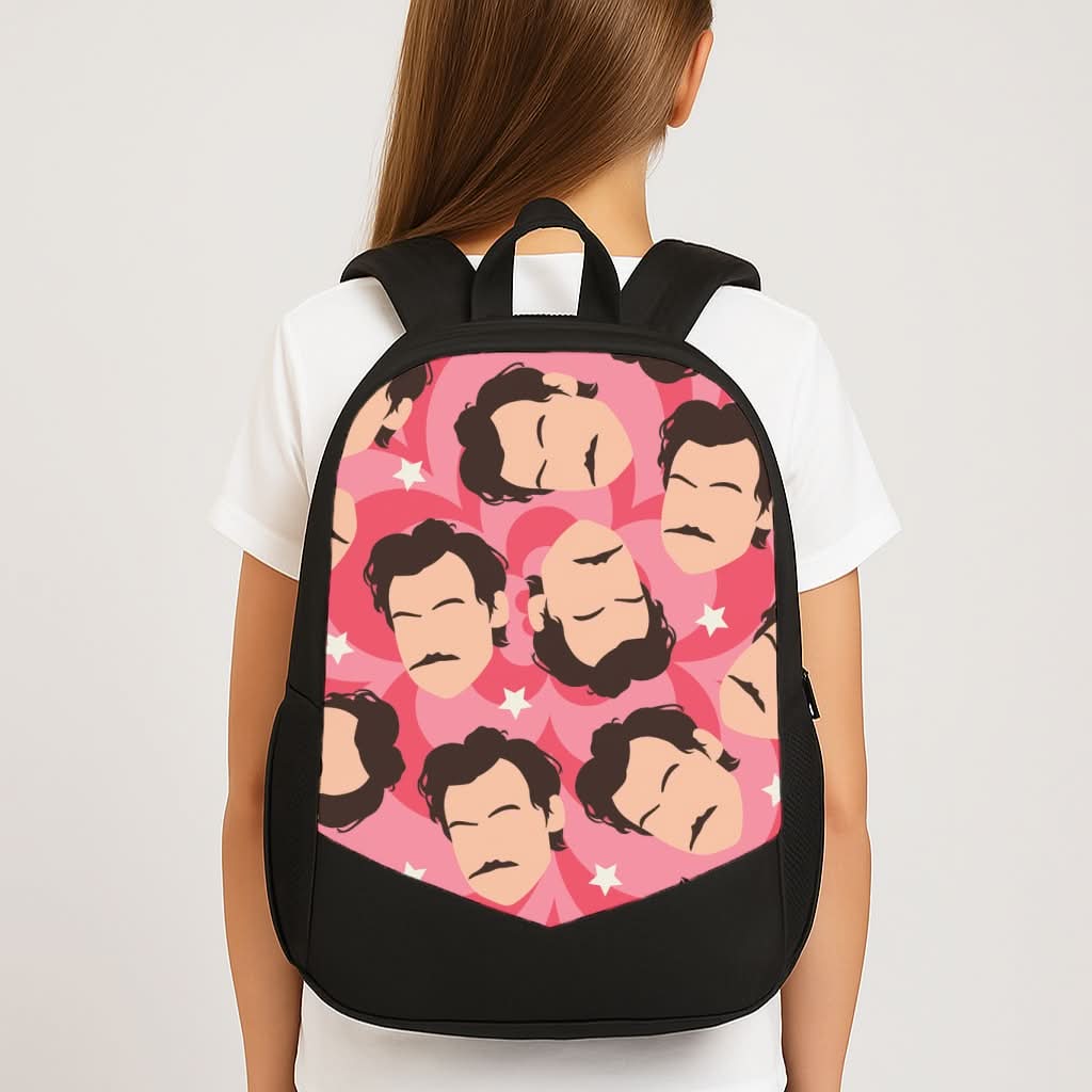 Harry Faceless Pattern School Bag