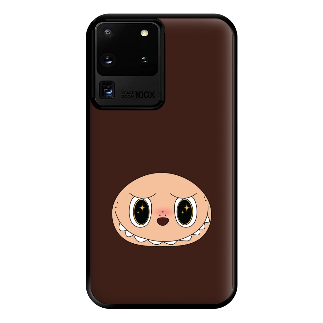 Cute Brown Monster Face Galaxy S20 Ultra Case