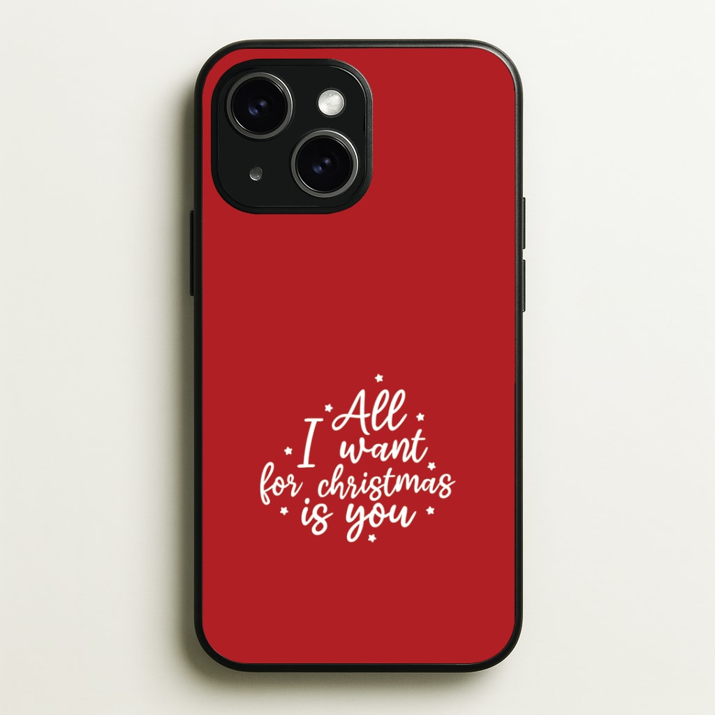 All I Want For Christmas Is You Stars iPhone 15 Plus Case