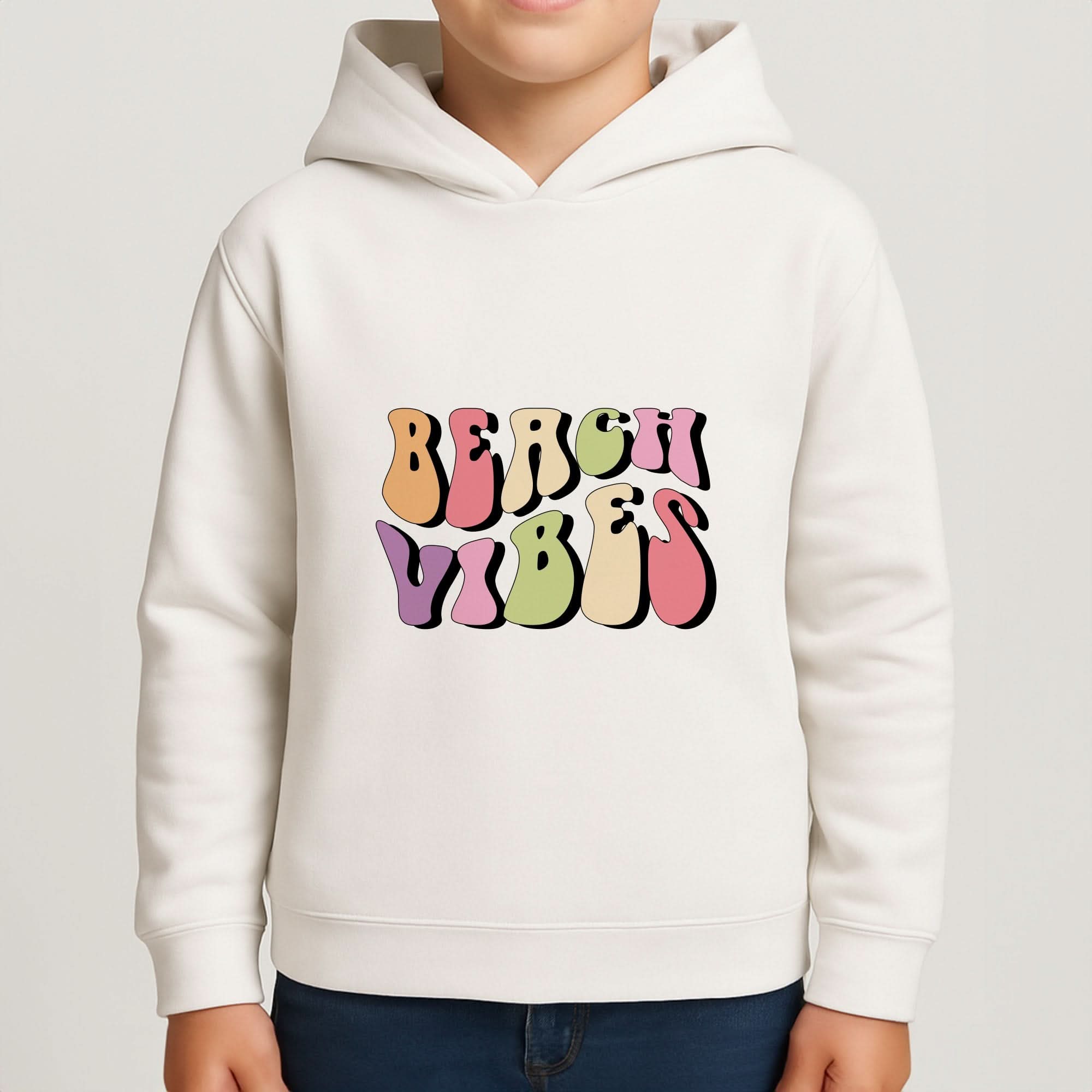 Pastel Beach Vibes Boys Hoodie