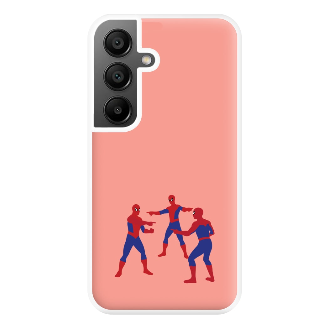 Spider Hero Pointing Meme Galaxy A56 Case