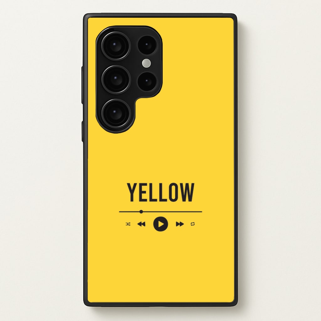 Yellow Music Player Galaxy S24 Ultra Case