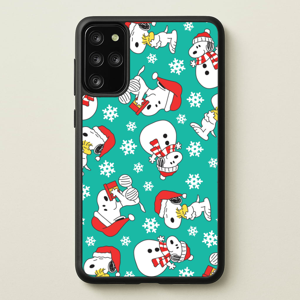 Christmas Cartoon Beagle Pattern Galaxy S20 Plus Case