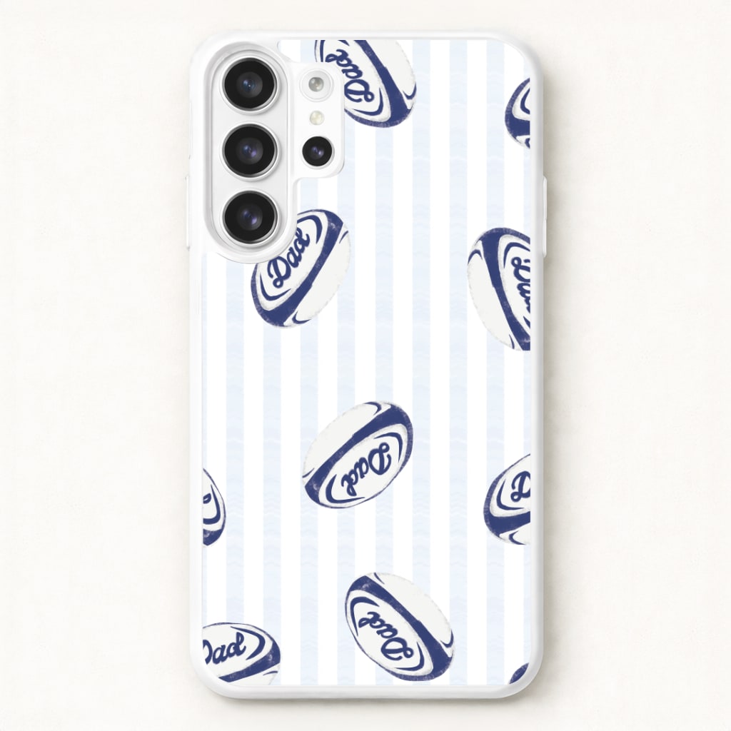 Dad Rugby Ball Pattern Galaxy S26 Ultra Case
