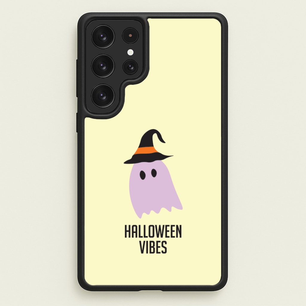 Purple Ghost Halloween Vibes Galaxy S22 Ultra Case