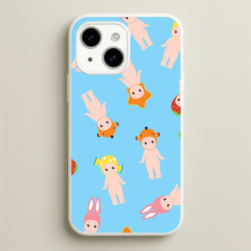 Angels Pattern iPhone 14 Plus Case