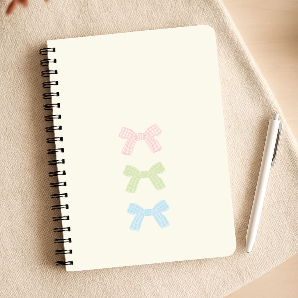 Gingham Tiered Ties Notepad