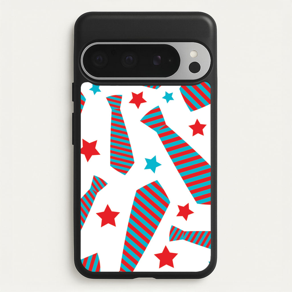 Tie And Stars Pattern Google Pixel 9 Pro XL Case