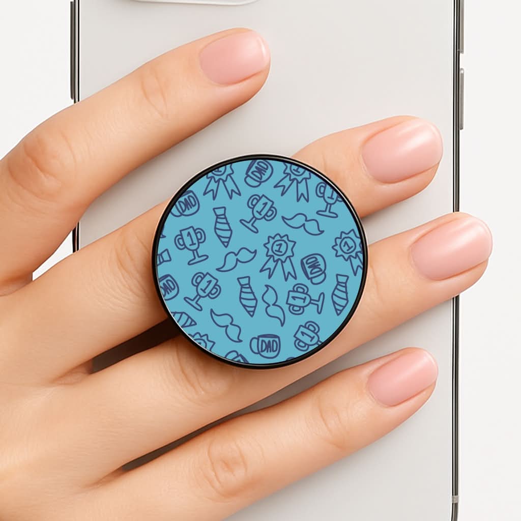 Dad Doodles Pattern Phone Grip