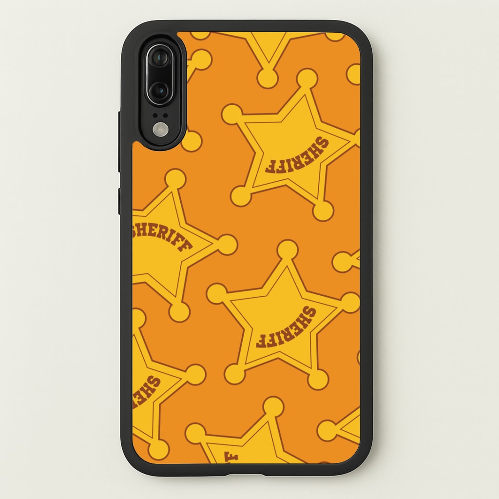 Sheriff Badge Pattern Huawei P20 Case