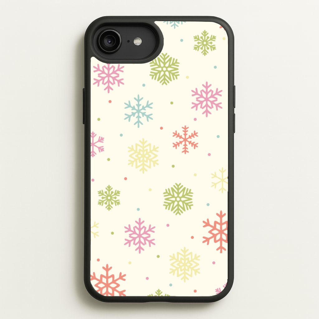 Pastel Snowflakes Pattern iPhone 6 Plus / 7 Plus / 8 Plus Case