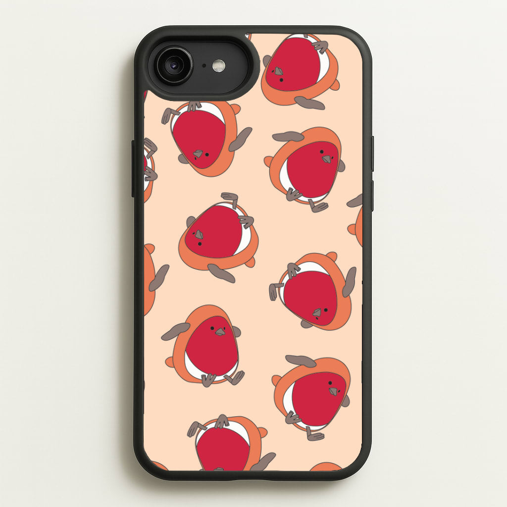 Christmas Robin Plush Pattern iPhone 6 Plus / 7 Plus / 8 Plus Case