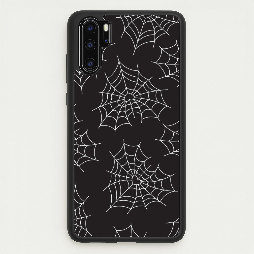 Spiderweb Hearts Pattern Huawei P30 Pro Case