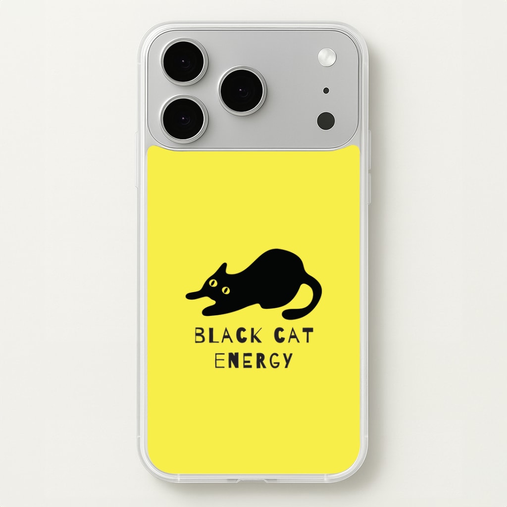 Black Cat Energy iPhone 17 Pro Case