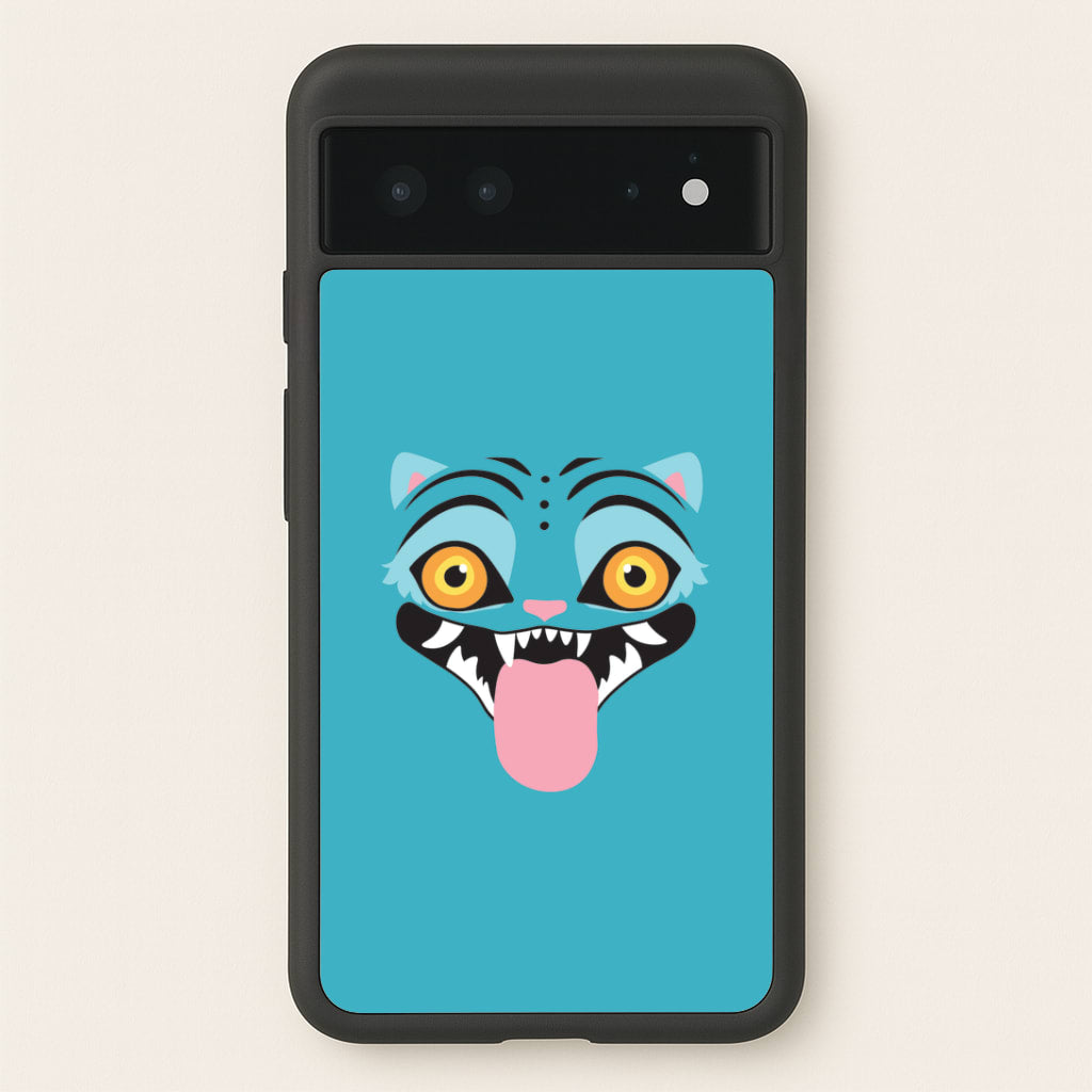 Demon Cat Face Google Pixel 6 Case