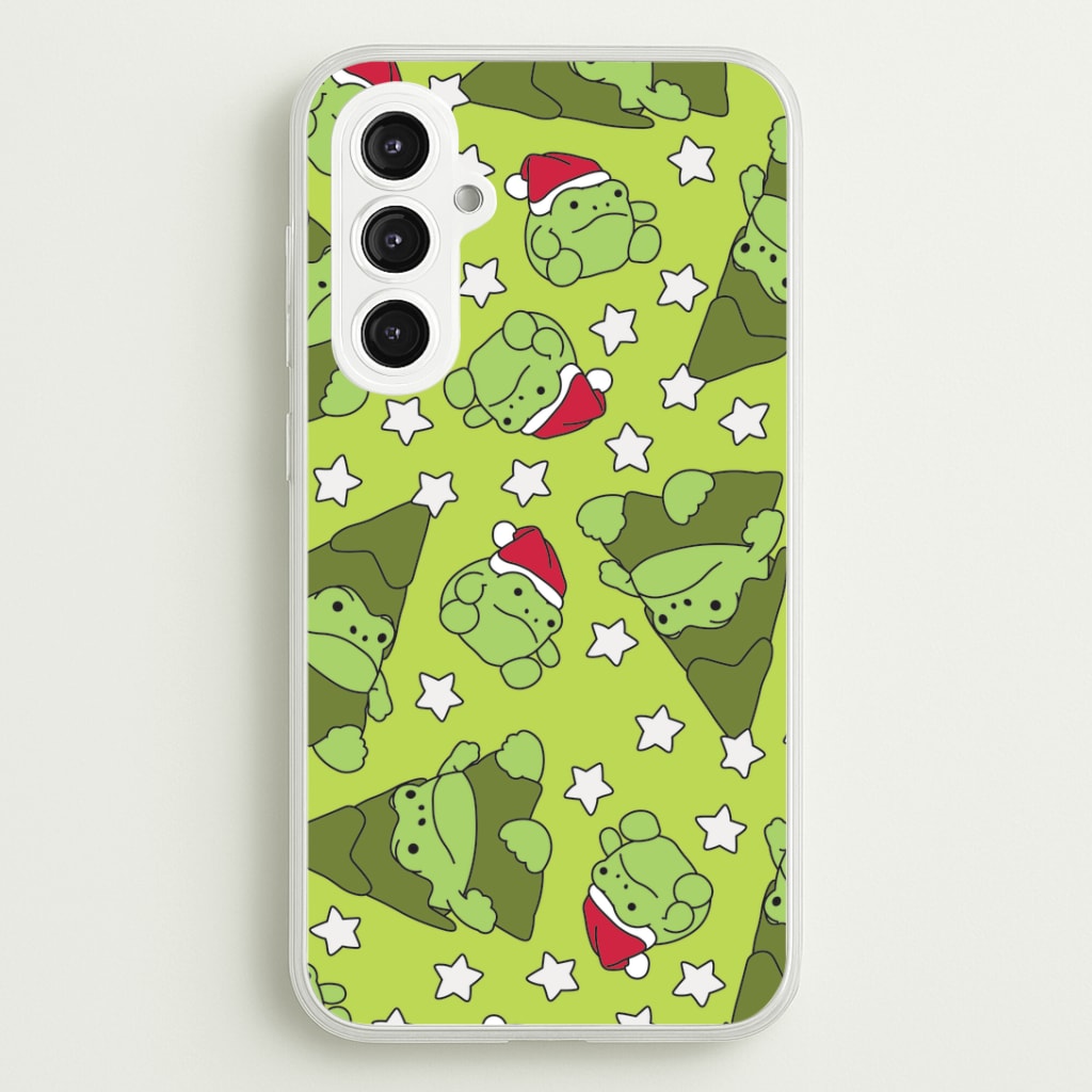 Christmas Frogs And Stars Plush Pattern Galaxy S23FE Case