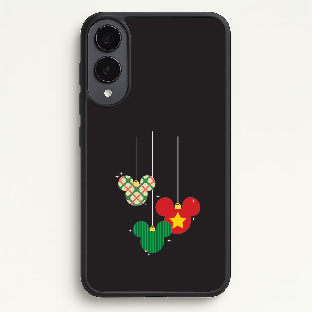 Cartoon Mouse Hanging Baubles Galaxy S25 Edge Case