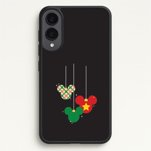 Cartoon Mouse Hanging Baubles Galaxy S25 Edge Case