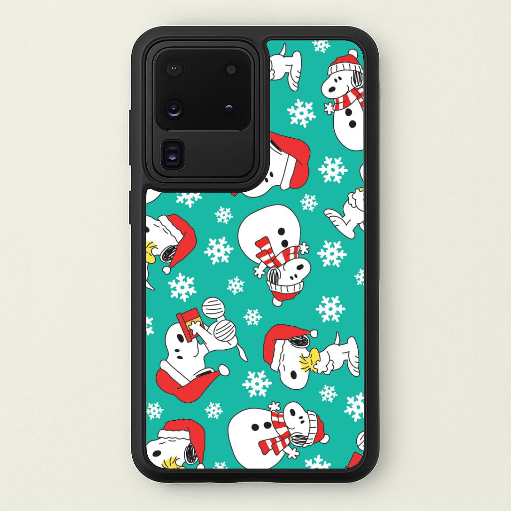 Christmas Cartoon Beagle Pattern Galaxy S20 Ultra Case