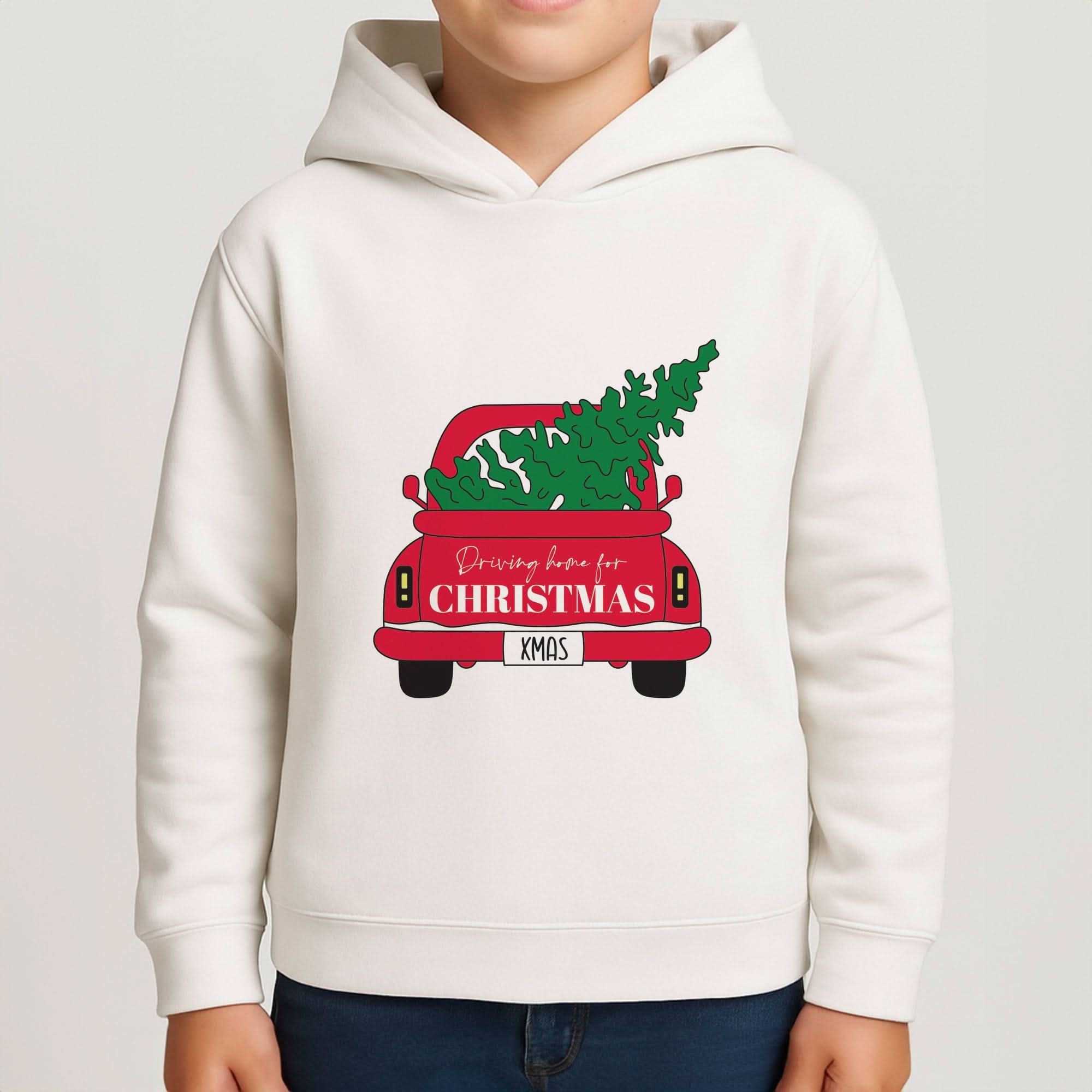 Driving Home For Christmas Truck Boys Hoodie