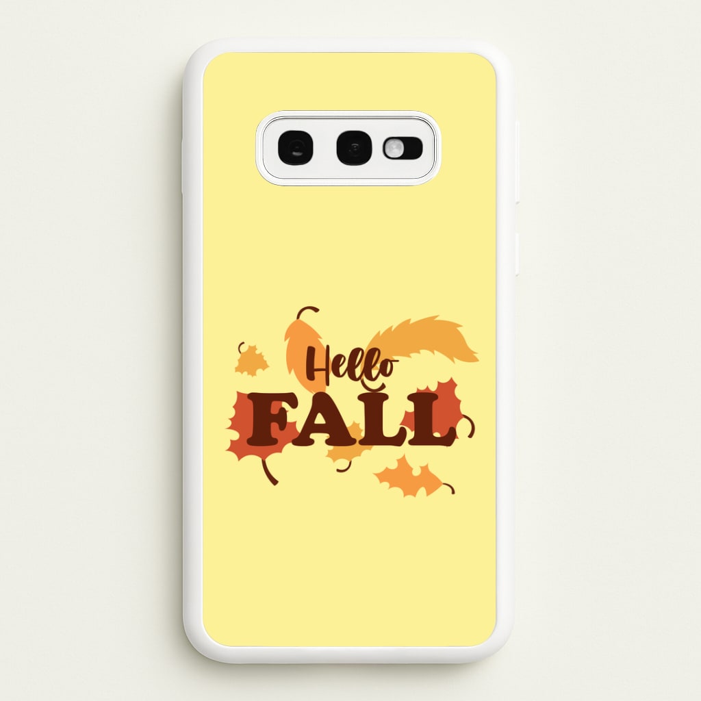 Hello Fall Galaxy S10e Case
