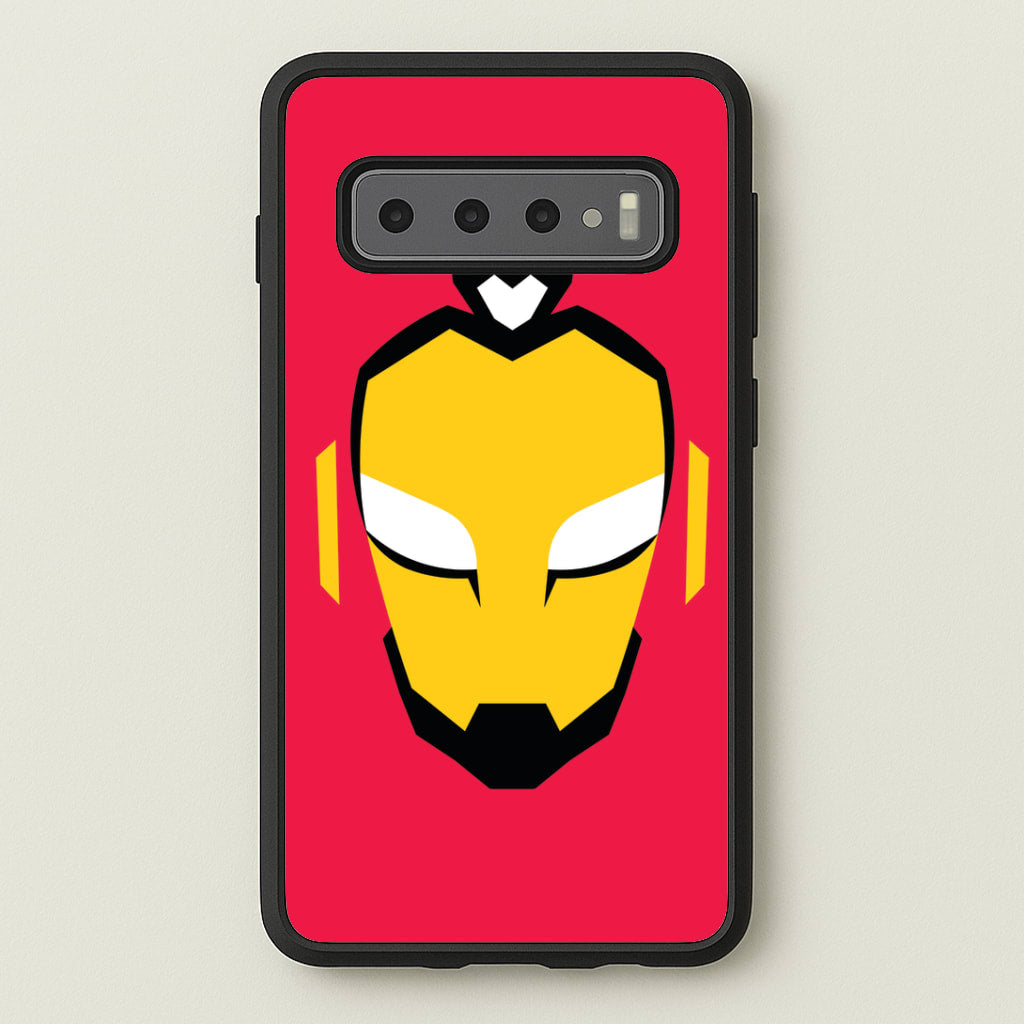 Metal Heart Hero Face Galaxy S10 Case
