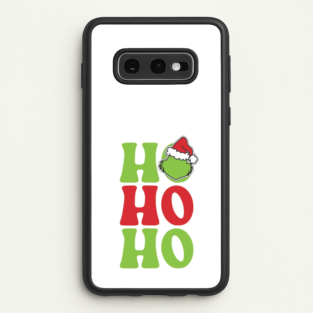 Green Ho Ho Ho Galaxy S10e Case