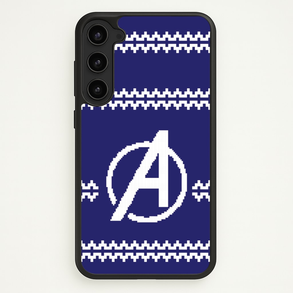 Superhero Team Blue Christmas Jumper  Galaxy S23 Plus Case
