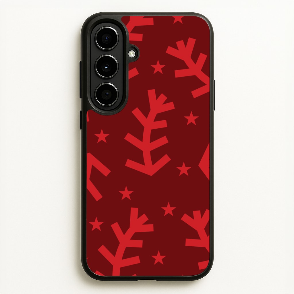 Abstract Ferns And Snowflakes Pattern Galaxy A56 Case