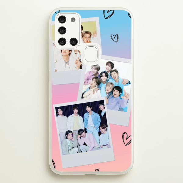 K-Pop Band Polaroid Collage Galaxy A21s Case