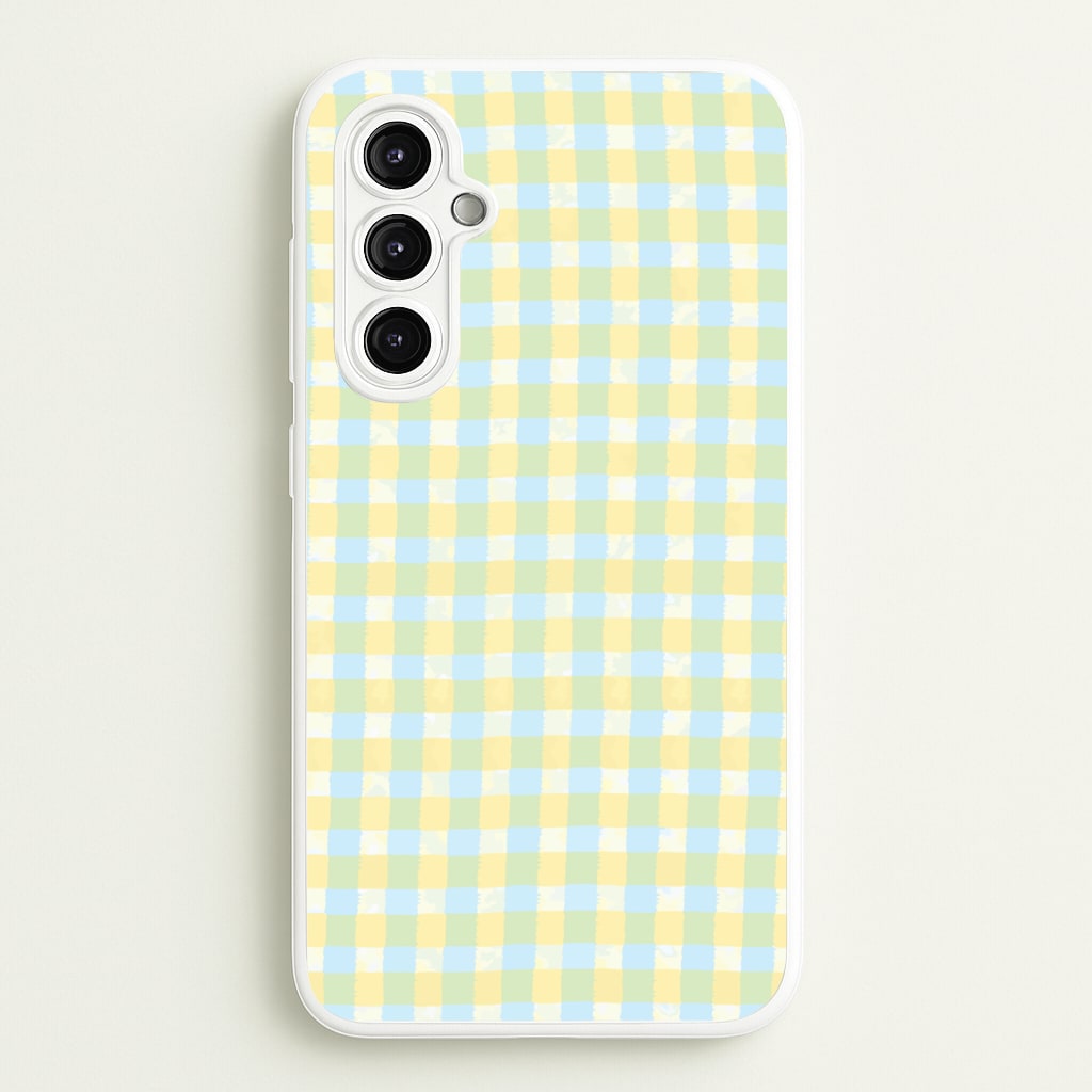 Lemonade Gingham Galaxy A14 Case