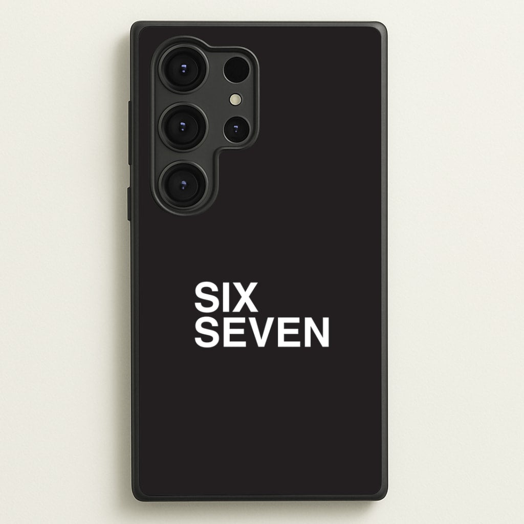 6 7 Black Galaxy S25 Ultra Case