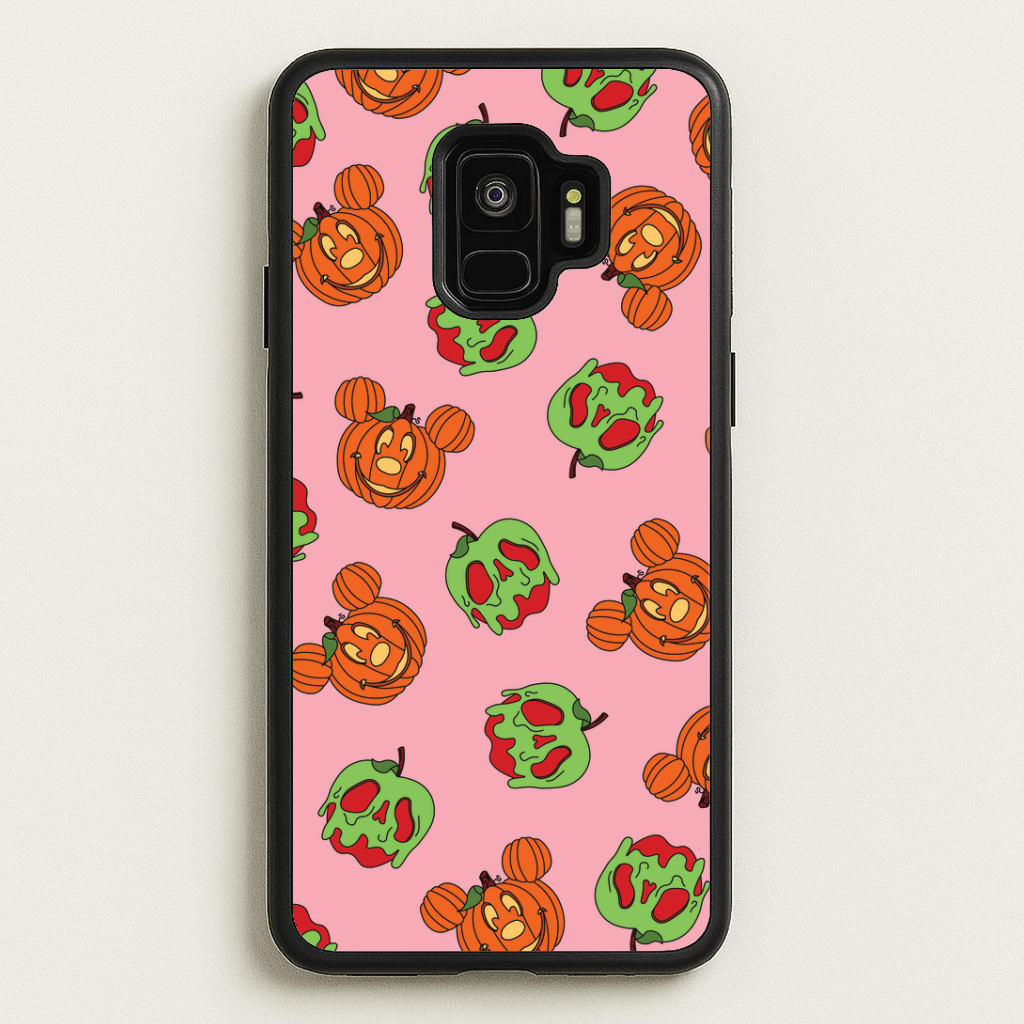 Pumpkin Mouse And Poison Apple Pattern Galaxy S9 Case
