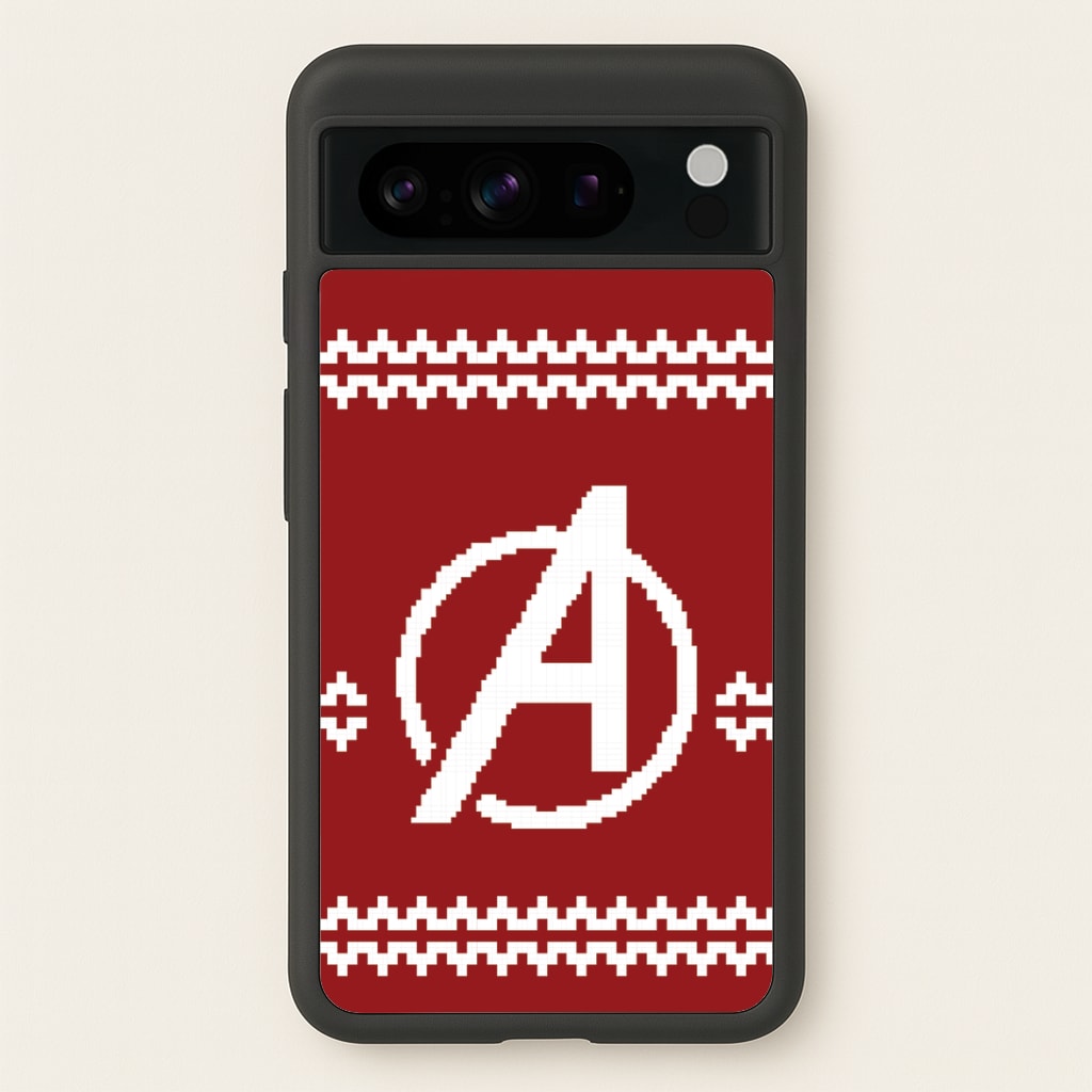 Superhero Team Red Christmas Jumper Google Pixel 8 Pro Case