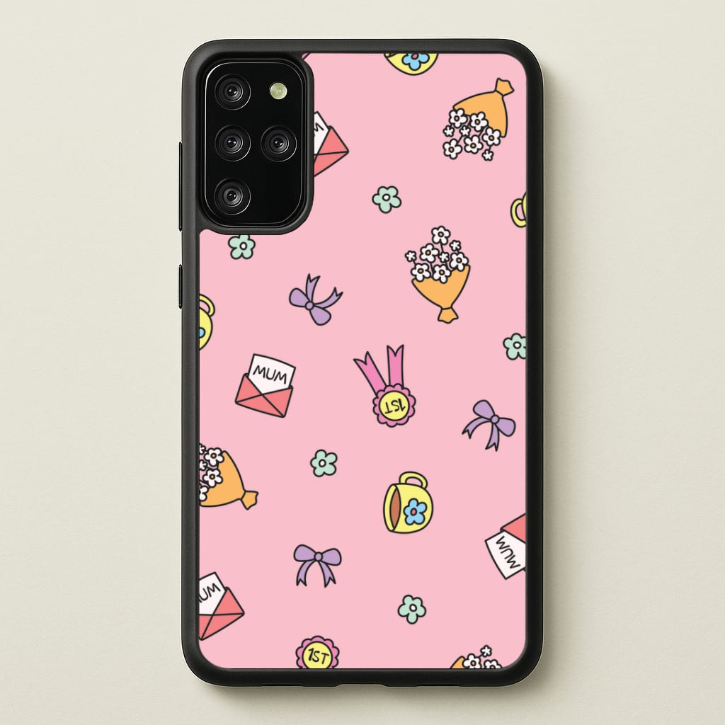 Mum Doodles Pattern Galaxy S20 Plus Case