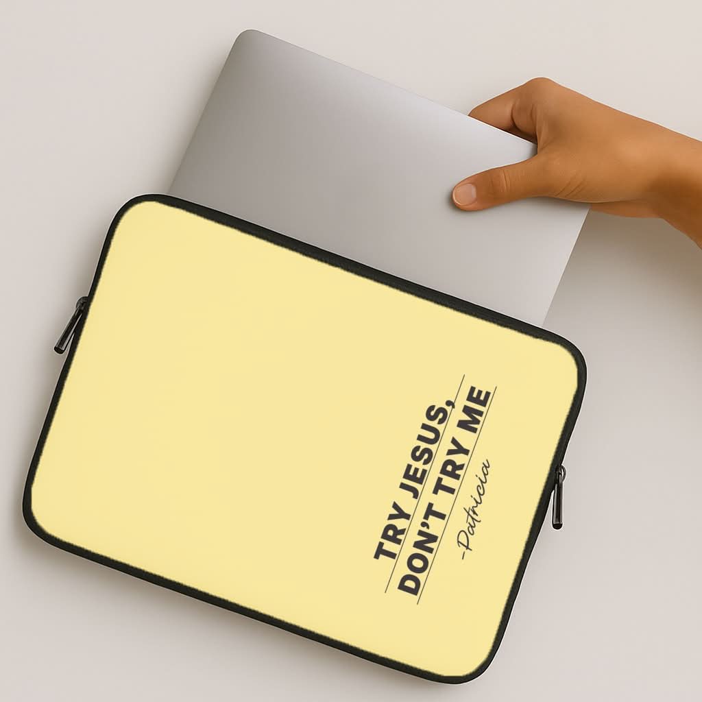 Try Jesus, Don't Try Me MacBook Cover