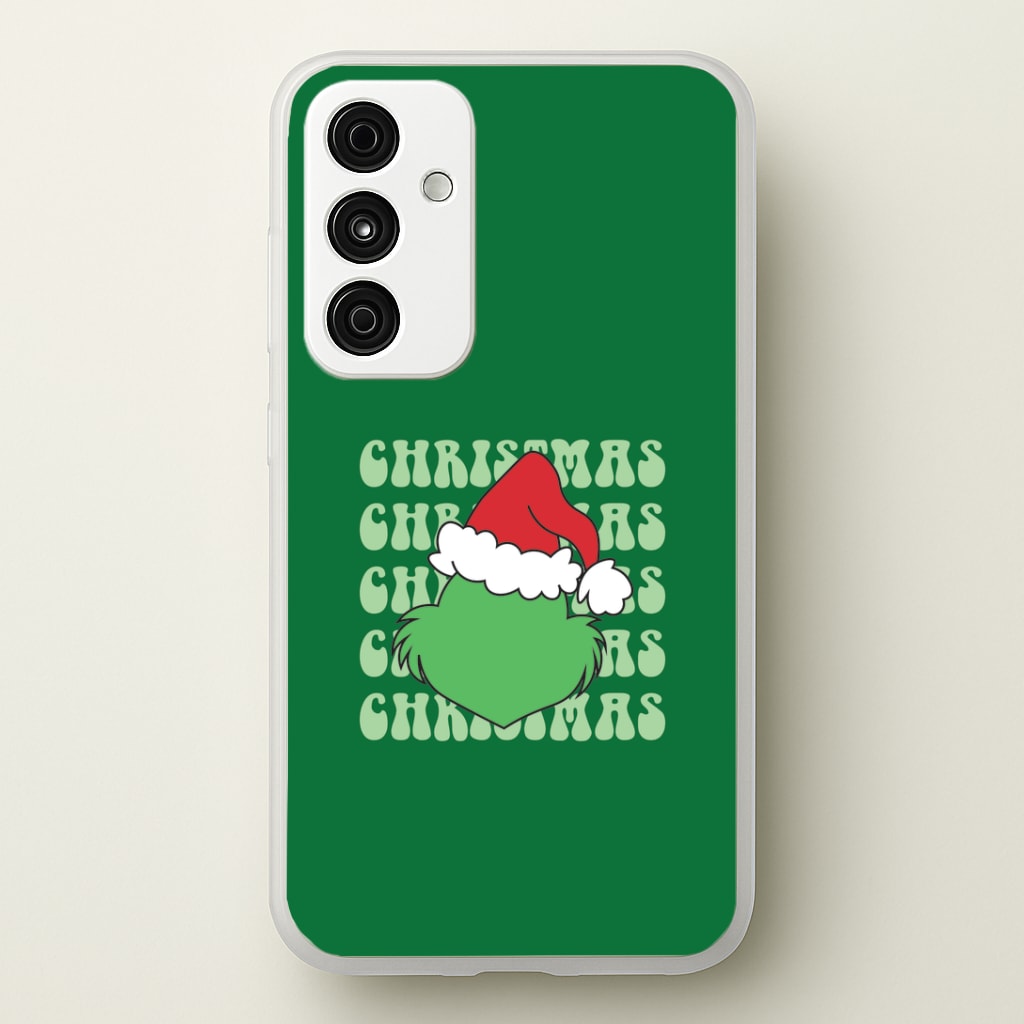 Green Creature Christmas Galaxy A35 Case